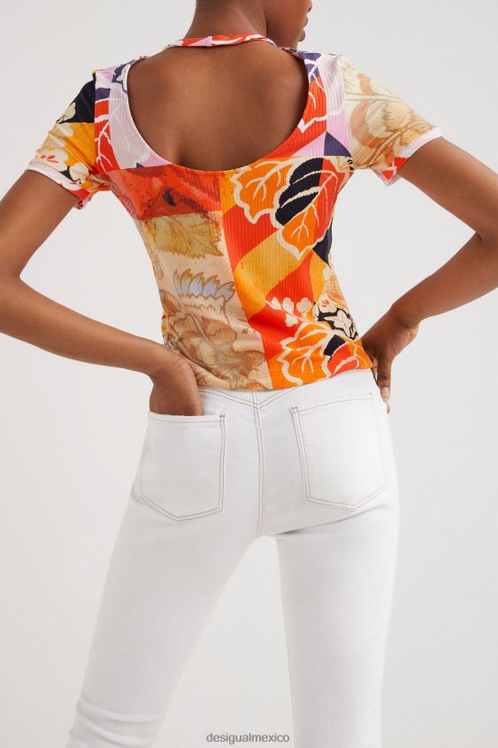 Desigual mujer metro. camiseta de canalé de christian lacroix VZ26R01029 ropa