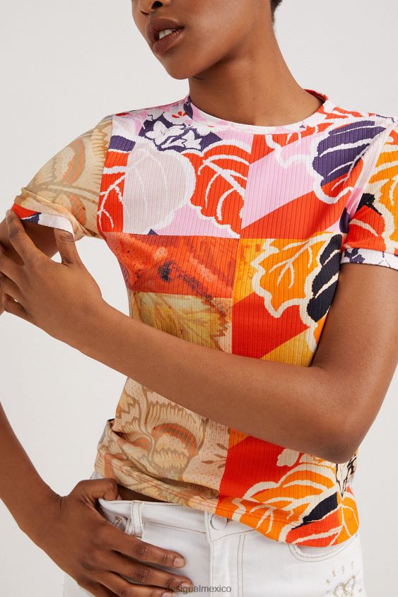 Desigual mujer metro. camiseta de canalé de christian lacroix VZ26R01029 ropa