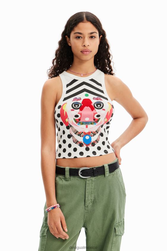 Desigual mujer metro. camiseta de lunares de christian lacroix VZ26R0518 ropa