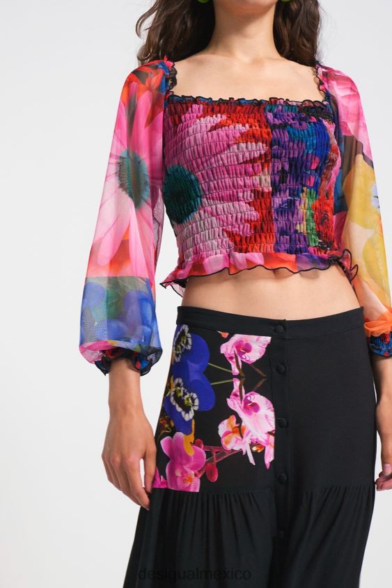 Desigual mujer metro. camiseta de tul christian lacroix VZ26R01104 ropa