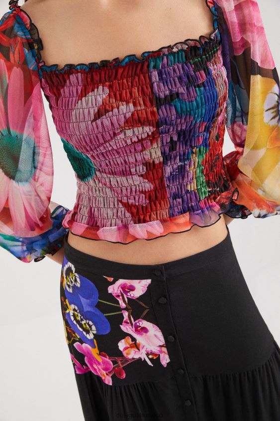 Desigual mujer metro. camiseta de tul christian lacroix VZ26R01104 ropa