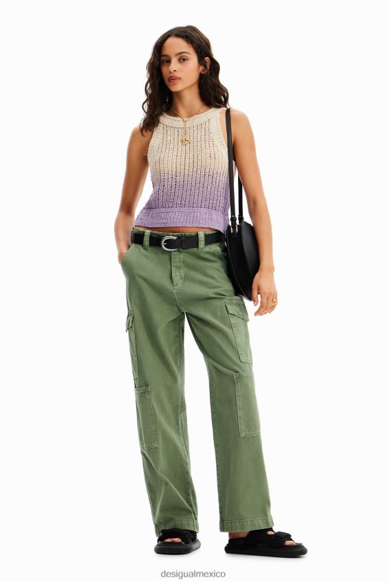 Desigual mujer top de tricot degradado VZ26R0471 ropa