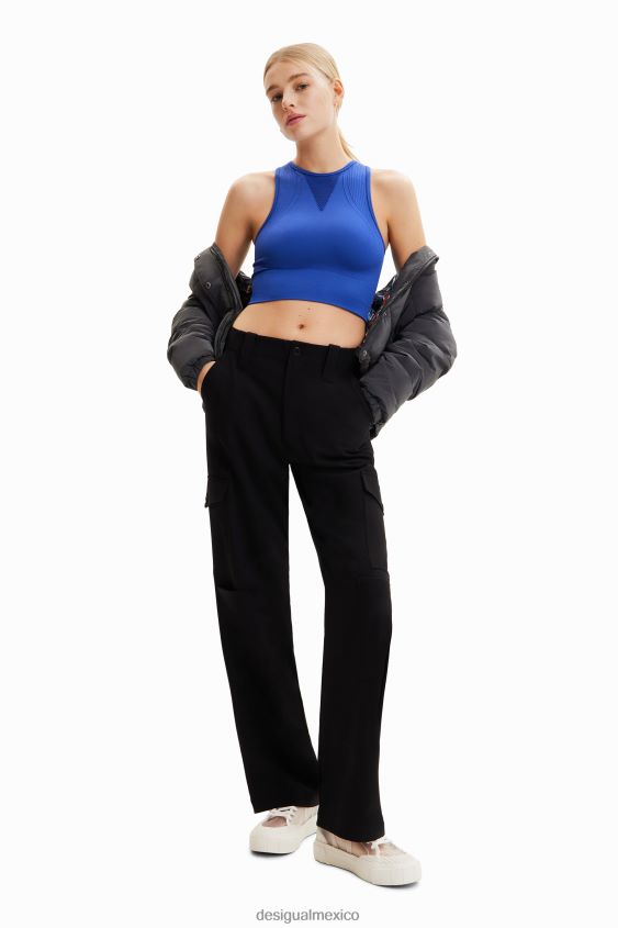 Desigual mujer top deportivo corto elástico VZ26R0673 ropa