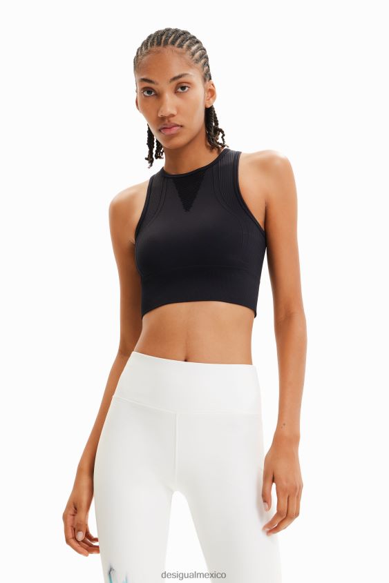 Desigual mujer top deportivo corto elástico VZ26R0674 ropa