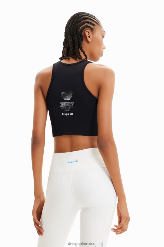 Desigual mujer top deportivo corto elástico VZ26R0674 ropa