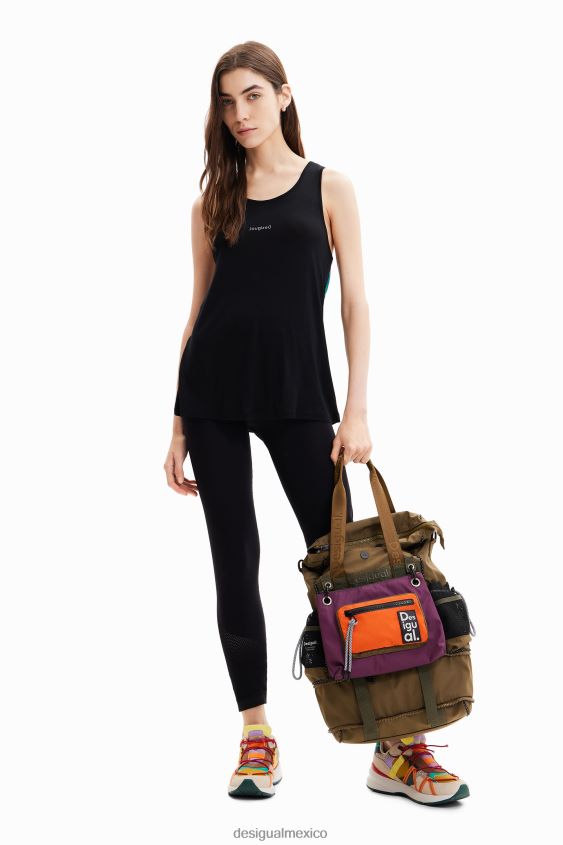 Desigual mujer top deportivo sin mangas con estampado floral VZ26R0713 ropa