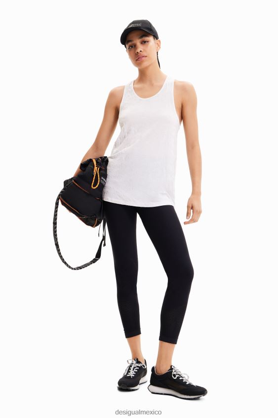 Desigual mujer top deportivo sin mangas con logo VZ26R0689 ropa