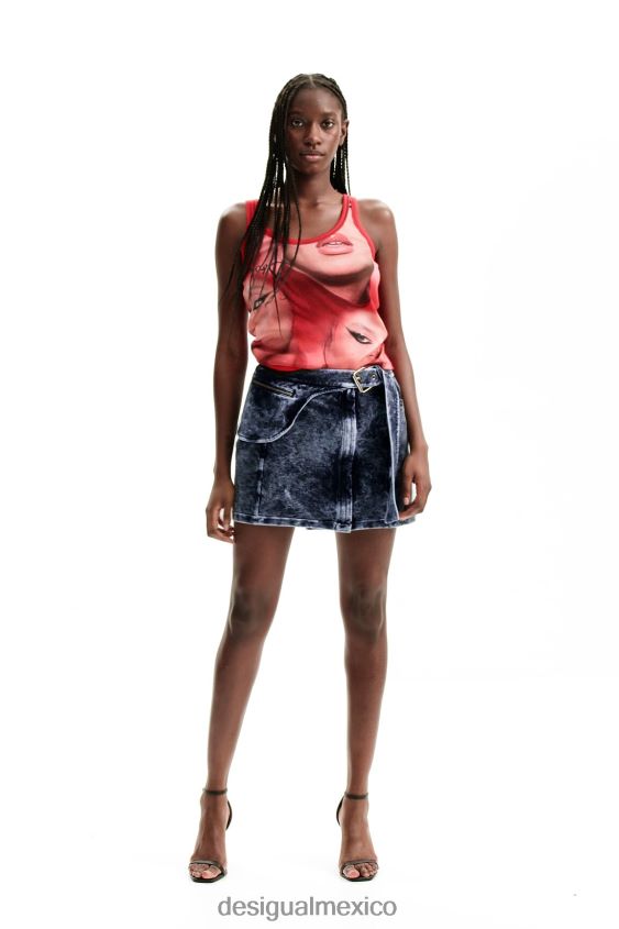Desigual mujer top sin mangas con cara de nathy peluso VZ26R0948 ropa