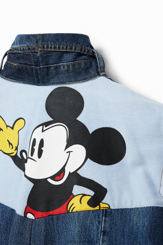 Desigual mujer Chaleco vaquero con icono de Mickey Mouse - Blanco VZ26R0975 ropa