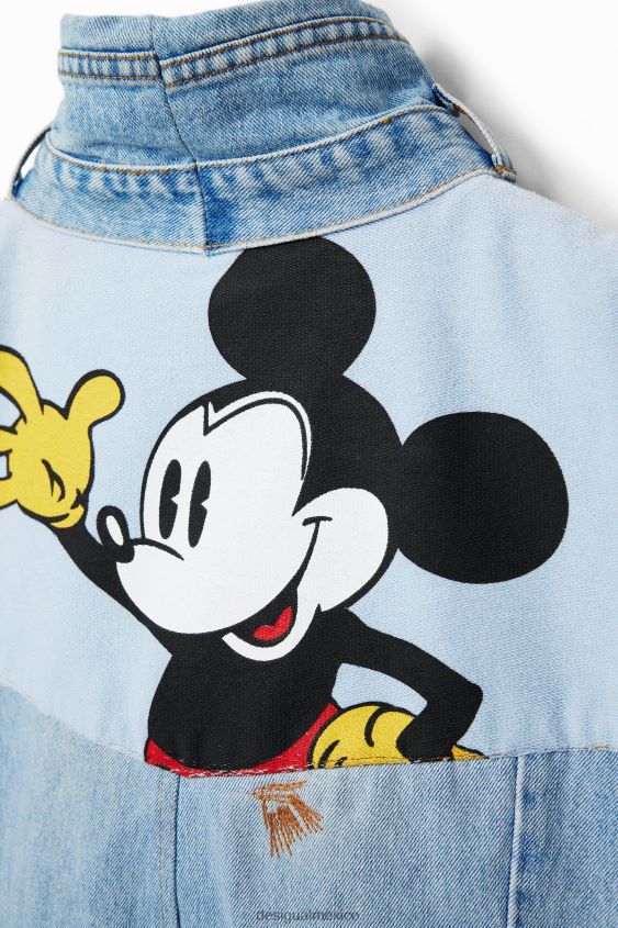 Desigual mujer Chaleco vaquero con icono de Mickey Mouse - Negro VZ26R0976 ropa