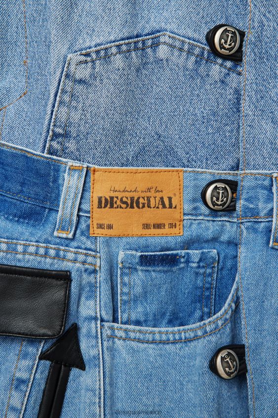 Desigual mujer Chaleco vaquero con icono de Mickey Mouse - Negro VZ26R0976 ropa