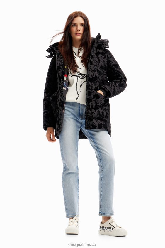 Desigual mujer abrigo acolchado mickey mouse VZ26R0190 ropa