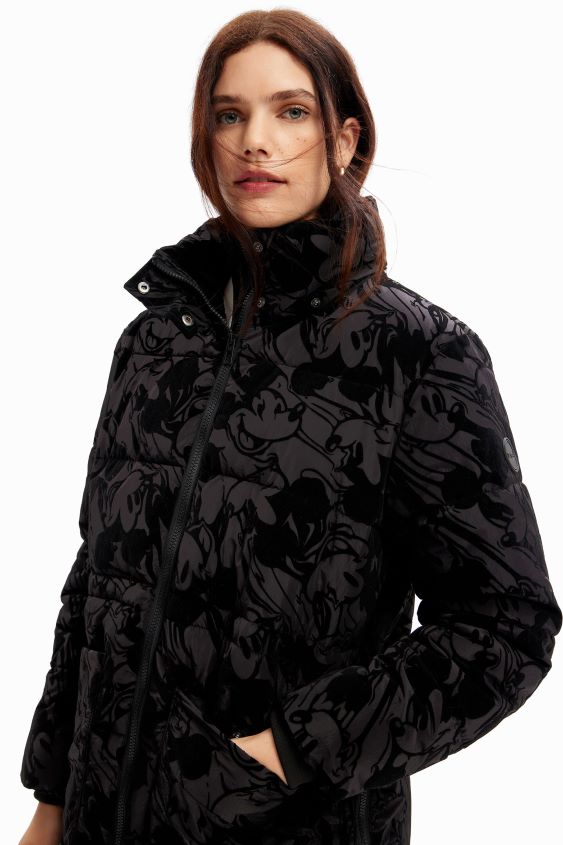 Desigual mujer abrigo acolchado mickey mouse VZ26R0190 ropa