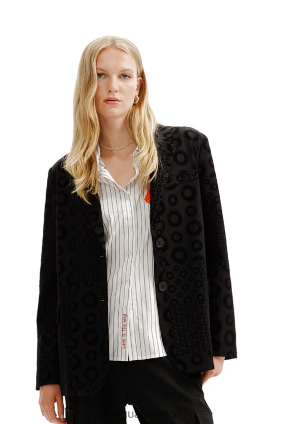 Desigual mujer blazer aterciopelado geométrico VZ26R0189 ropa