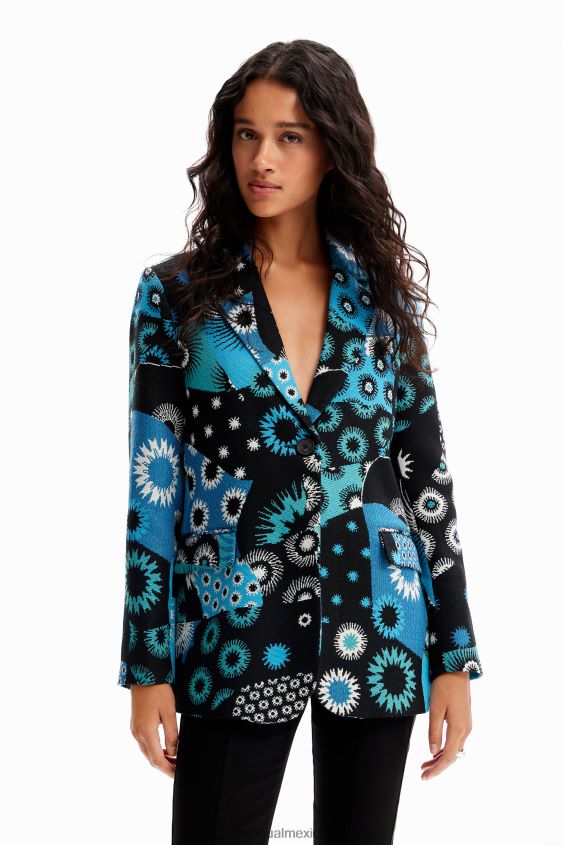 Desigual mujer blazer con patchwork de jacquard VZ26R0150 ropa