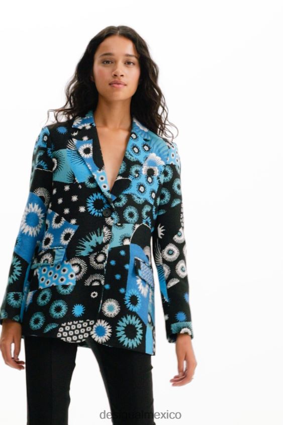 Desigual mujer blazer con patchwork de jacquard VZ26R0150 ropa