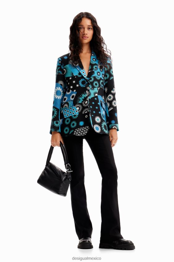 Desigual mujer blazer con patchwork de jacquard VZ26R0150 ropa