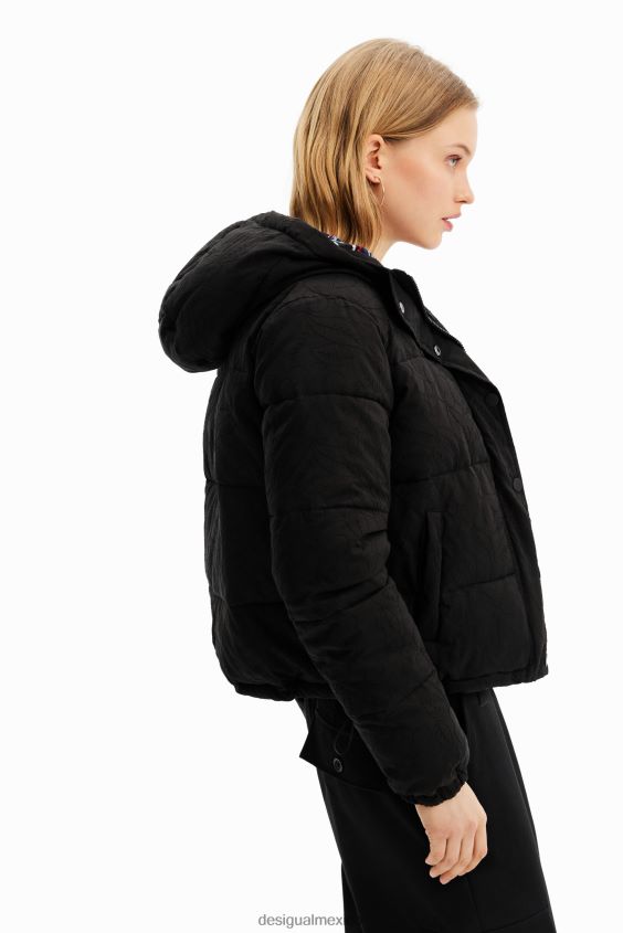 Desigual mujer chaqueta acolchada corta bordada VZ26R0747 ropa