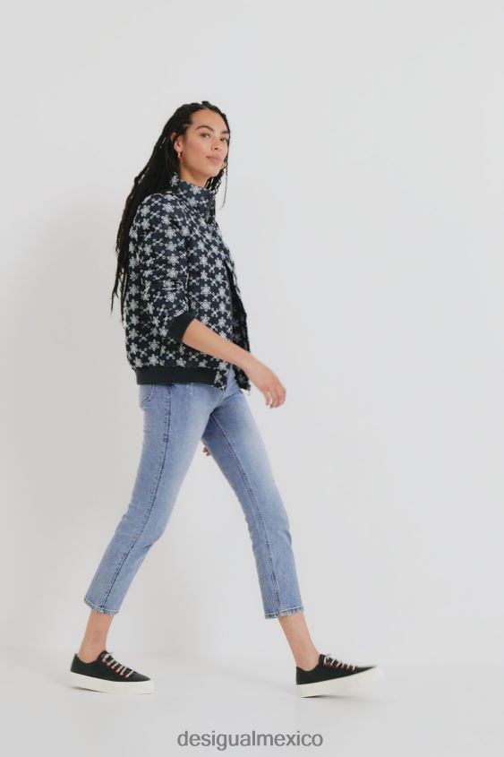 Desigual mujer chaqueta acolchada de encaje VZ26R01045 ropa