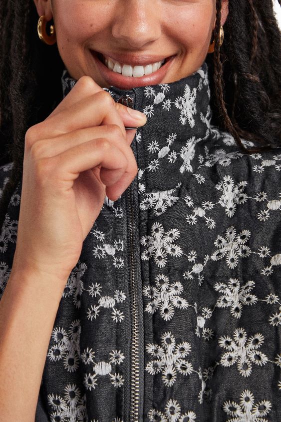 Desigual mujer chaqueta acolchada de encaje VZ26R01045 ropa