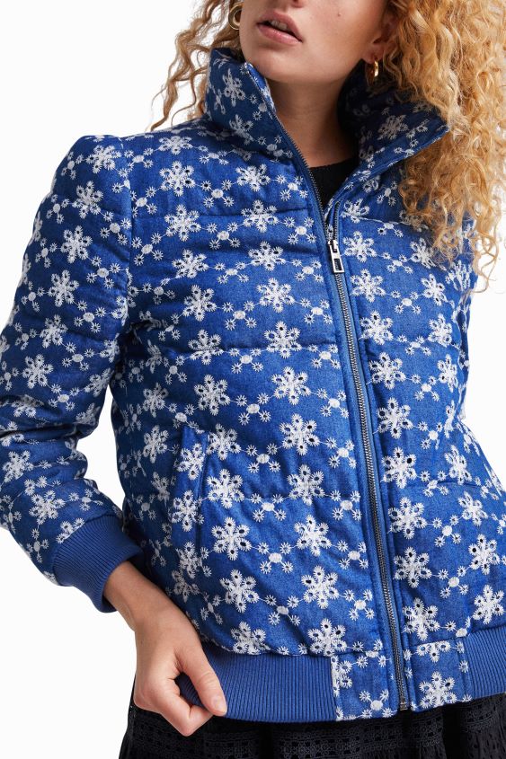 Desigual mujer chaqueta acolchada de encaje VZ26R0512 ropa