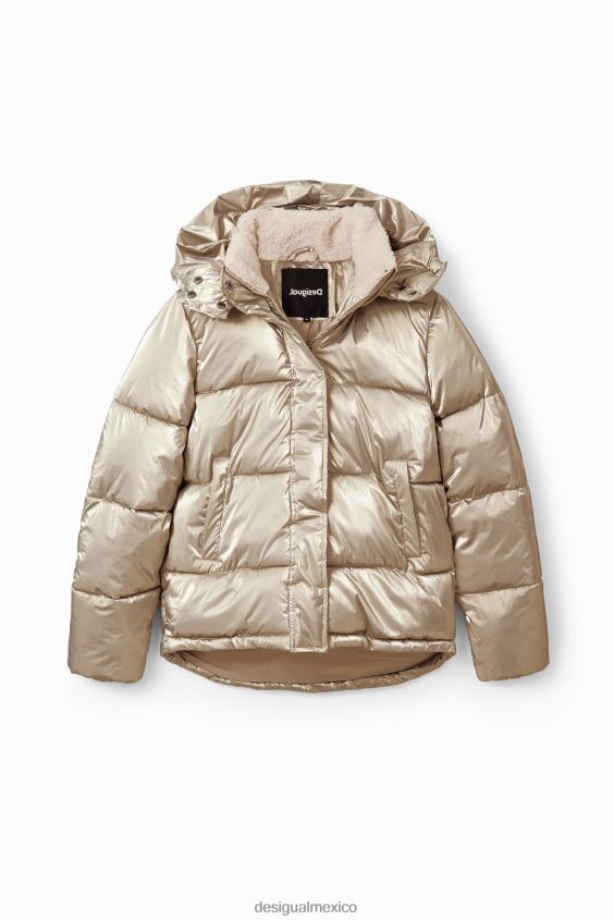 Desigual mujer chaqueta acolchada metalizada VZ26R0213 ropa