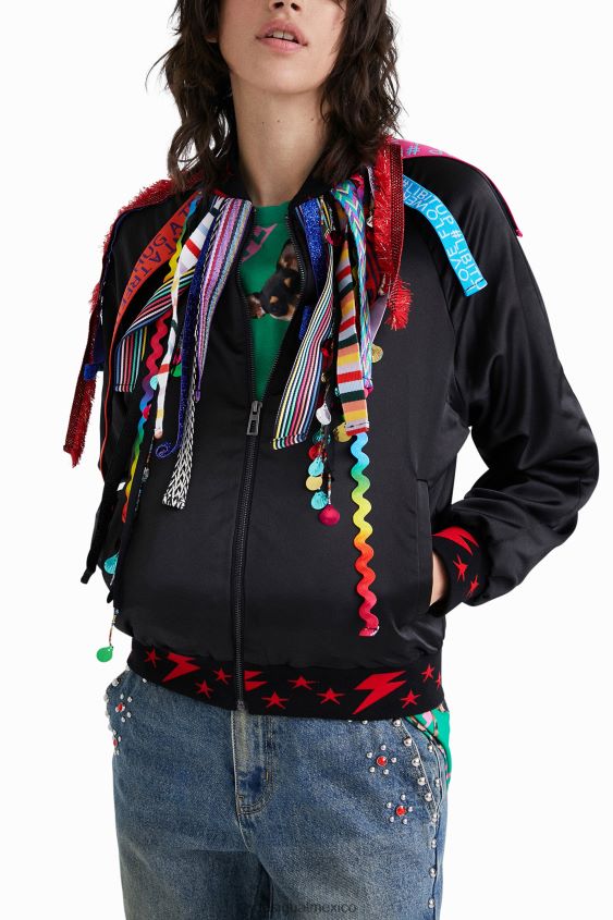 Desigual mujer chaqueta bomber con cinta de johnson hartig VZ26R0819 ropa