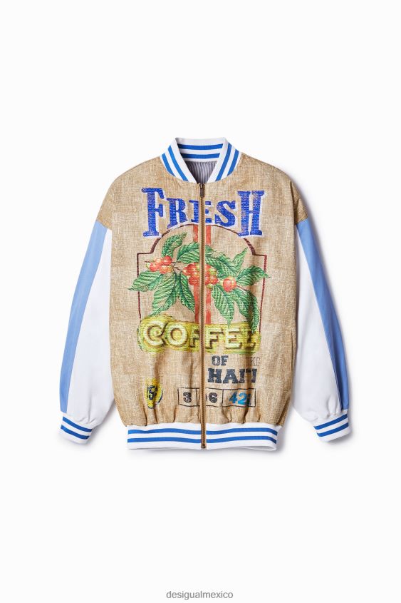 Desigual mujer chaqueta bomber stella jean VZ26R0377 ropa