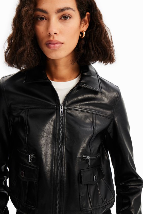 Desigual mujer chaqueta con bolsillos retro VZ26R0510 ropa