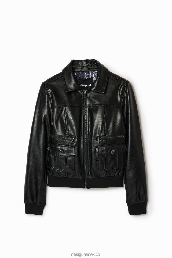 Desigual mujer chaqueta con bolsillos retro VZ26R0510 ropa