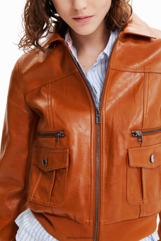 Desigual mujer chaqueta con bolsillos retro VZ26R0762 ropa