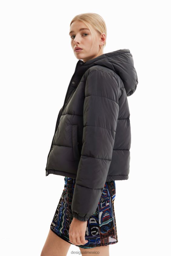 Desigual mujer chaqueta corta acolchada iridiscente VZ26R0660 ropa