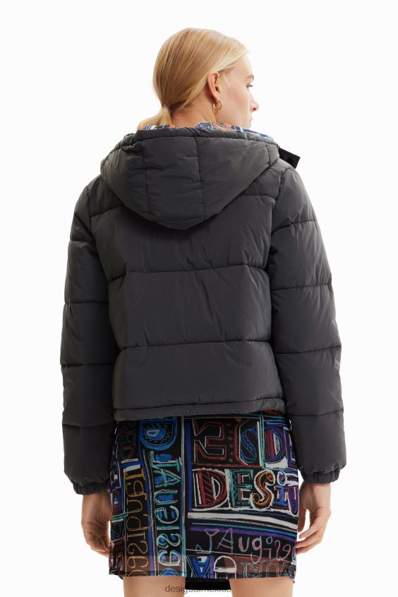Desigual mujer chaqueta corta acolchada iridiscente VZ26R0660 ropa