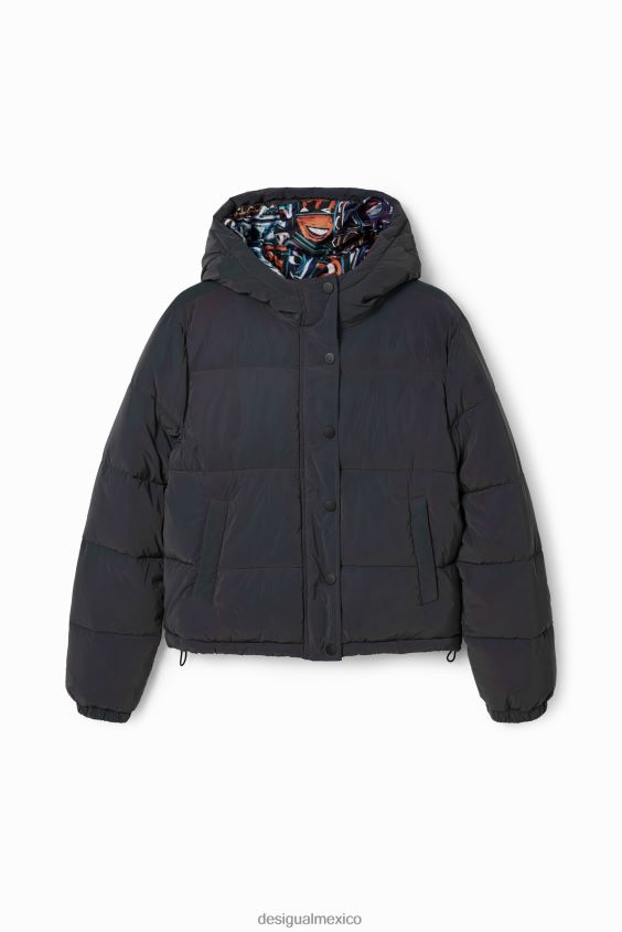 Desigual mujer chaqueta corta acolchada iridiscente VZ26R0660 ropa