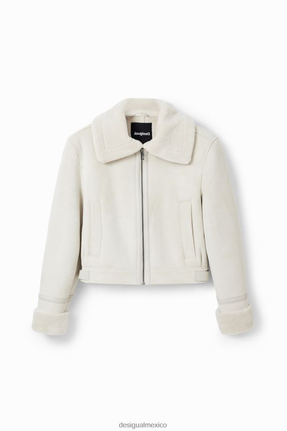 Desigual mujer chaqueta de aviador de doble faz VZ26R0224 ropa