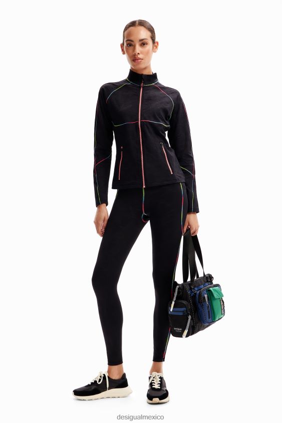 Desigual mujer chaqueta deportiva con costuras VZ26R0277 ropa