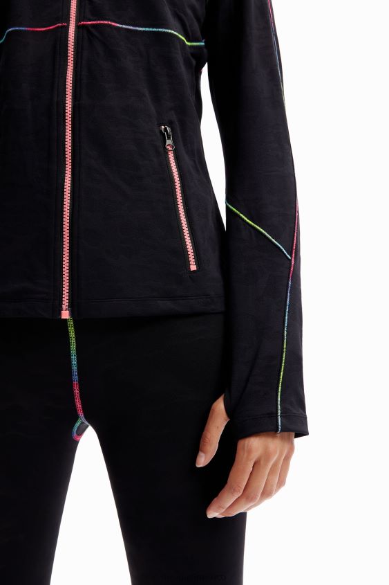 Desigual mujer chaqueta deportiva con costuras VZ26R0277 ropa