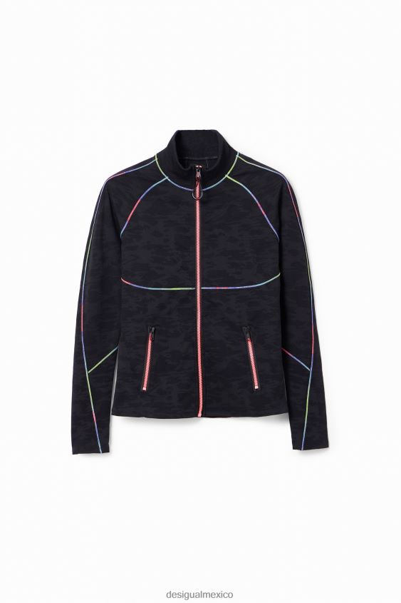 Desigual mujer chaqueta deportiva con costuras VZ26R0277 ropa