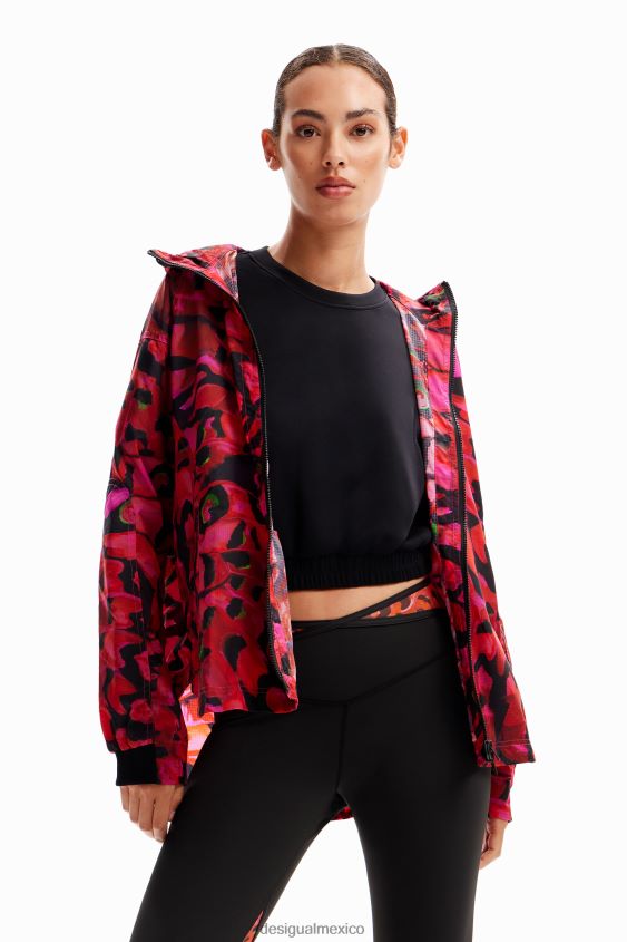 Desigual mujer chaqueta deportiva corta con mariposas VZ26R0235 ropa