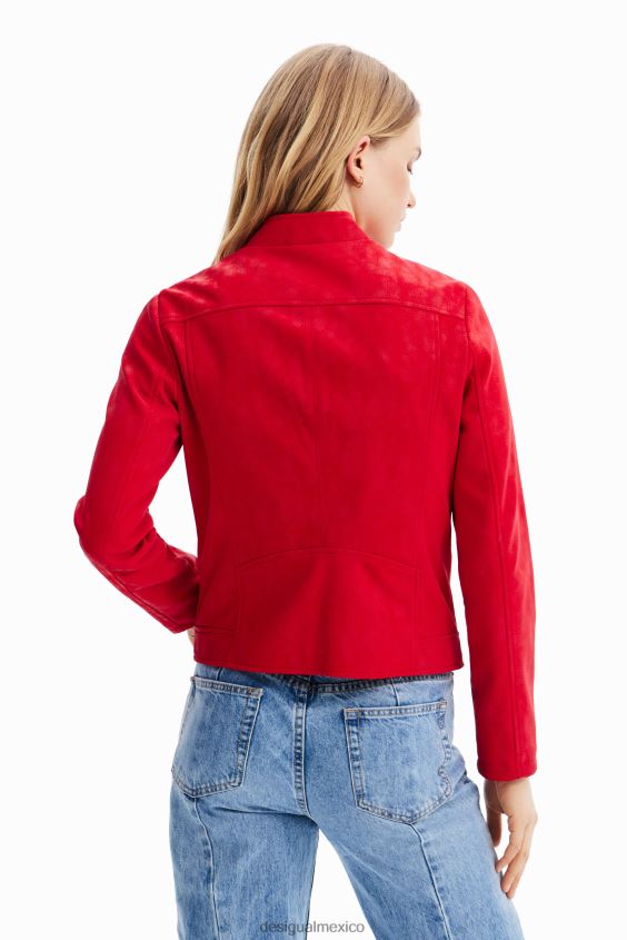 Desigual mujer chaqueta motera con efecto de gamuza VZ26R0602 ropa