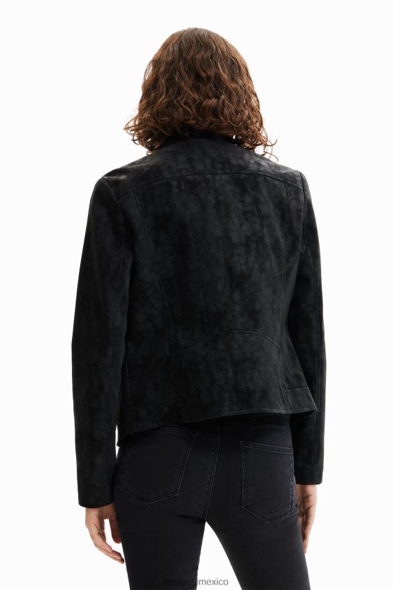 Desigual mujer chaqueta motera con efecto de gamuza VZ26R0715 ropa