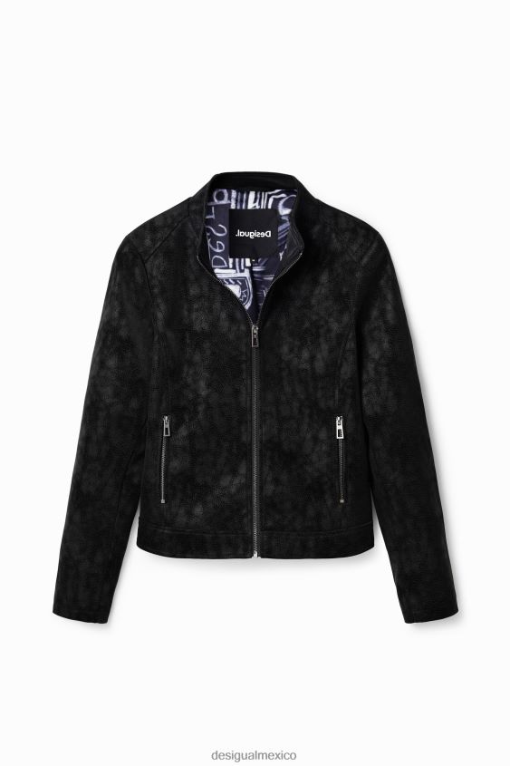Desigual mujer chaqueta motera con efecto de gamuza VZ26R0715 ropa