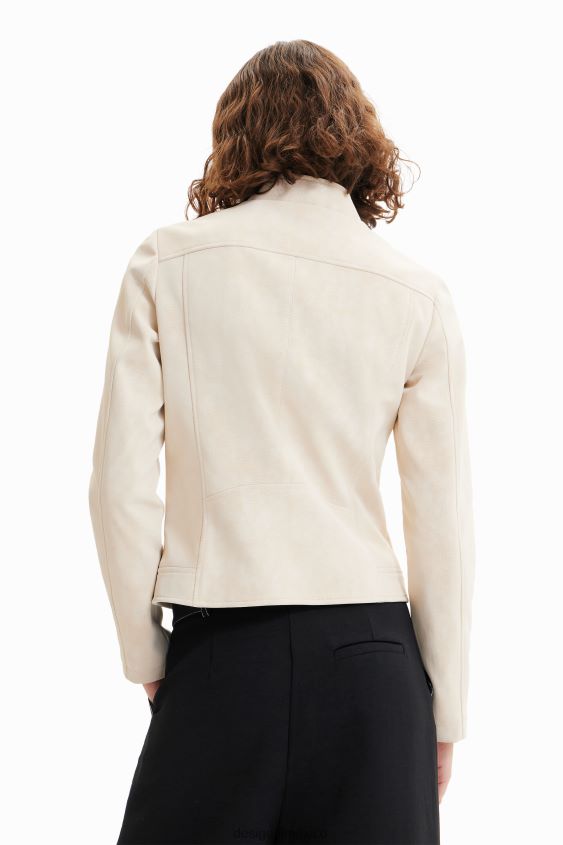 Desigual mujer chaqueta motera con efecto de gamuza VZ26R0793 ropa