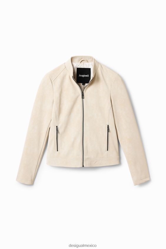 Desigual mujer chaqueta motera con efecto de gamuza VZ26R0793 ropa