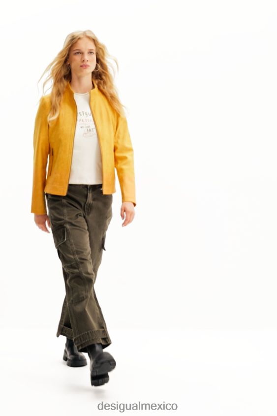 Desigual mujer chaqueta motera delgada VZ26R029 ropa