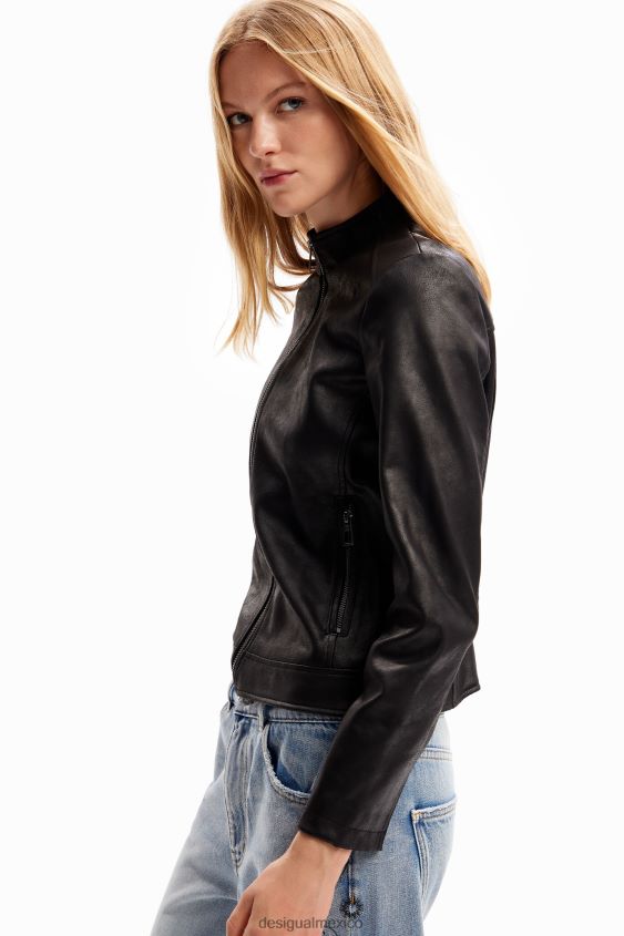 Desigual mujer chaqueta motera delgada VZ26R045 ropa