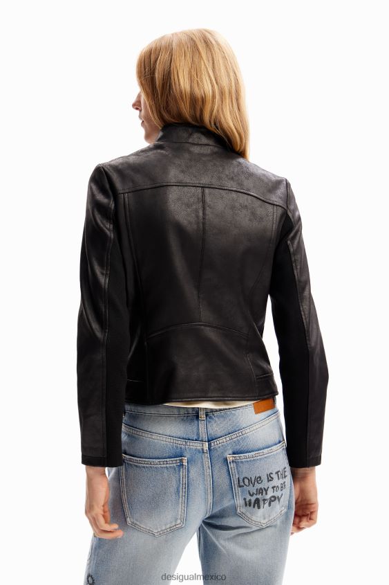 Desigual mujer chaqueta motera delgada VZ26R045 ropa