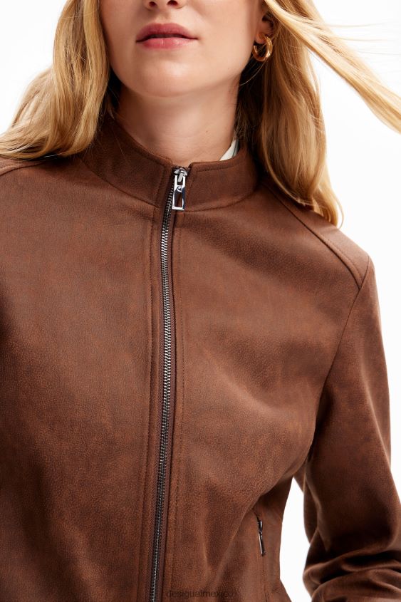 Desigual mujer chaqueta motera delgada VZ26R076 ropa