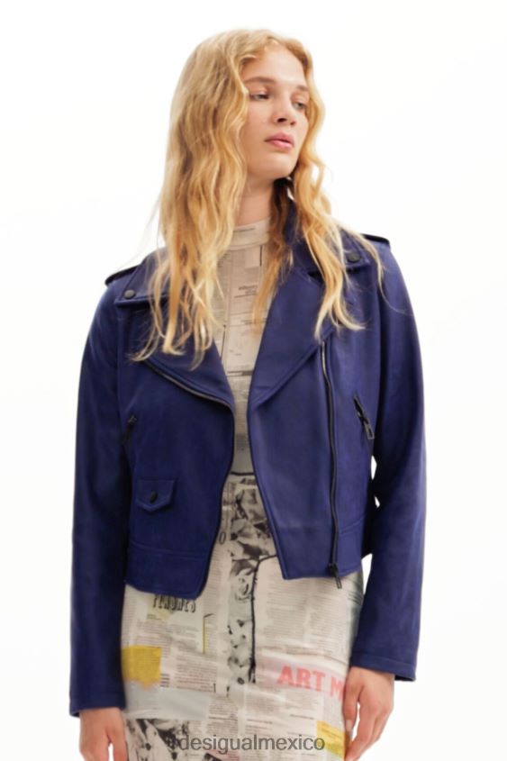 Desigual mujer chaqueta motera delgada VZ26R0998 ropa