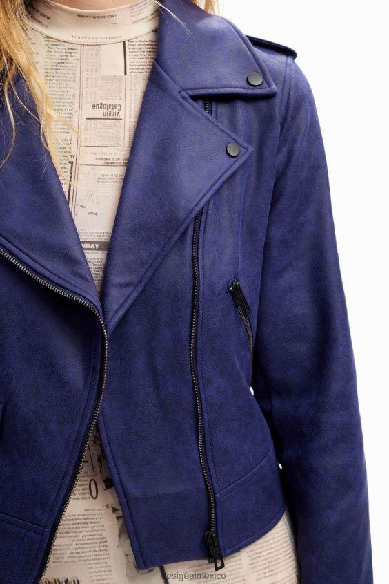 Desigual mujer chaqueta motera delgada VZ26R0998 ropa